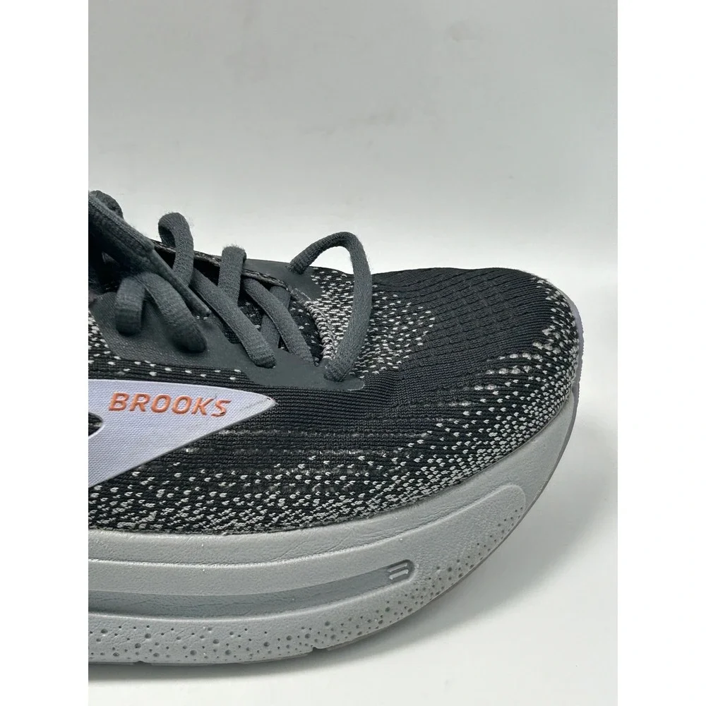 Brooks Ghost Max 2 Running Shoes Womens 7.5 Wide D Black Grey Cushion